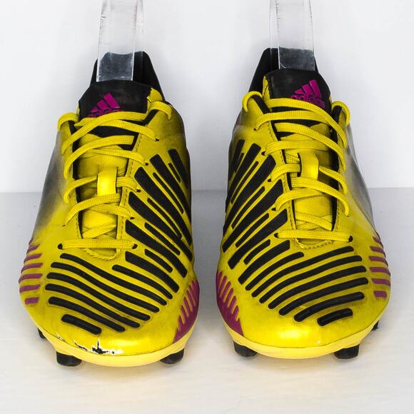 Adidas Mens Youth Predator Absolion LZ TRX FG Soccer Cleats Yellow Size 6.5 | AS - Picture 3 of 7